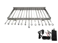 walexo Spießdreher 3-12V/15W (regelbar), incl. 15 Edelstahlspieße
