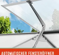DEUBA® Automatischer Fensteröffner Gewächshaus 7,5 kg Hubkraft 45cm Öffnungshöhe stufenloser Öffnungswinkel Fensterheber
