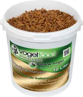 Soldatenfliegenlarven 10 L getrocknet im Eimer Wildvogelfutter Vögel Fisch Nager