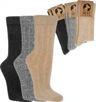 2 Paar Socken mit Wolle und Kaschmir für Damen und Herren Gr. 39/42 schwarz