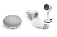 Avidsen Startpaket Smart Home: Google Home Mini /HomeCam /HomePlug /smarte RGB ...
