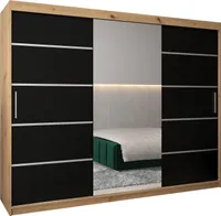 Kleiderschrank, Schiebetürenschrank Schlafzimmer, Schrank mit Spiegel VERONA 2 250 cm