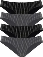 s.Oliver Bikinislip 4 er-Pack schwarz Größe 48/50