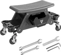 STAHLWERK Werkstatthocker WRS-185 mit 185 kg Tragkraft Werkstattsitz Rollhocker