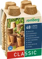 Romberg CLASSIC Anzuchttöpfe Ø 8 cm rund torffrei - 48er Pack