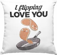 Trendation - Deko-Kissen mit Füllung 40x40 Valentinstag Geschenk Für Sie Ihn Liebe Spruch Geschenkidee (Rosa)
