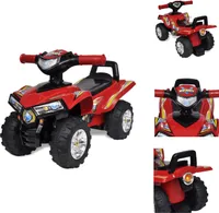 10070 Czerwony quad dla dzieci z dźwiękiem i światłem - Chodziki i pojazdy na pedały