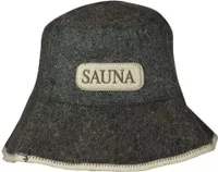 V6K9 Saunahut mit *SAUNA* Stickerei, aus Filz (Filzkappe, Saunamütze) 100%Filz