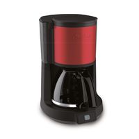 Moulinex FG370D11, Filterkaffeemaschine, Gemahlener Kaffee, Schwarz, Rot