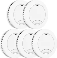 Aroha Safety Pro Mini Rauchmelder - 10 Jahre Batterie - 5 set