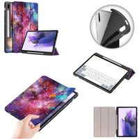 Für Samsung Galaxy Tab S7 Plus / S7 FE | Tab S8 Plus DELUXE Wake UP / Sleep Smart Cover Motiv 5 Tablet Tasche Etuis Hülle