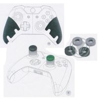 snakebyte Xbox One Controller Kit Pro - Gamepad Kit für Xbox Controller, Griffpolster, Controll Caps