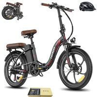E-Bike Klappräder 36 V 22,5 Ah 810 Wh Rostfreie Aluminiumlegierung 20 Zoll bis zu 130 - 180 km Wasserdicht IP54  mit 7 Gang, Schwarz