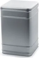 Vorratsdose 1,5 kg "Edward" silber matt, Schanierdeckel 150 x 190 x 220 mm
