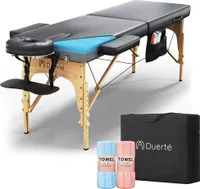 Duerté Luxe - Therapeutische Massageliege - Verstellbar, ergonomisch und komfortabel - Massagebett - Behandlungsliege - Ideal für den Heim