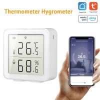 Tuya WIFI Temperatur-Feuchtigkeitssensor Drahtloses digitales Temperatur-Luftfeuchtigkeitsmessgerät Innenthermometer Hygrometer Funktioniert mit Alexa