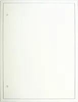 Revisionstür Softline Stahlblech verzinkt weiß RAL 9016 mit versenktem 4-Kantverschluß und 4-teiliger Rahmen 600 mm x 800 mm