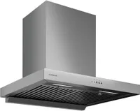 Klarstein AeroClean digestor - 60 cm nástenný digestor, režim boost 721 m³/h, energetická účinnosť A++, LED osvetlenie 3800-4200 K, ušľachtilá oceľ, odsávanie vzduchu a recirkulácia, tlačidlá, 52-68 dB