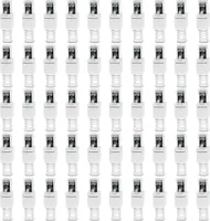 Netzwerkstecker Cat 6a RJ45 Stecker 50x Steckverbinder werkzeuglos Zugentlastung