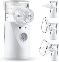 Prenosný inhalátor Nebulizátor pre deti dospelých, ultrazvukový inhalátor USB Nebulizátor Tichý účinný pri prechladnutí Dýchacie ochorenia vrátane 2 m