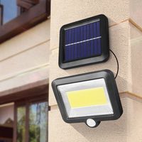 2 Stück Solar Sicherheitsleuchte mit Bewegungsmelder,KIBTOY Solarlampen für Außen 280 LEDs Solar Wandleuchte 160°Beleuchtungswinkel 2600 mAh solarleuchten 400 lumen 3 Modi IP65