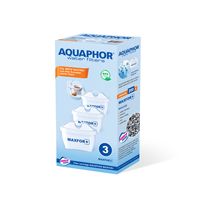 AQUAPHOR Filterkartusche MAXFOR+ Pack 3 - gegen Kalk, Chlor & weitere Stoffe im Leitungswasser, passend für AQUAPHOR Onyx, Amethyst, Jasper, Time & alle BRITA® MAXTRA+ und MAXTRA Modelle