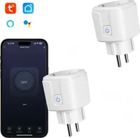 2er-set WLAN-Steckdose, Smart Steckdose mit App Steuerung,Funksteckdose,Smart Plug, max. 3520,00 W, 16A WLAN-Steckdose mit Zeitschaltuhr