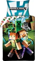 Dětské bavlněné povlečení 140x200 Minecraft s povlakem na polštář 70x90 Kids 09