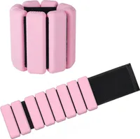 2 PCS Handgelenkgewichte Knöchelgewichte Set Gewichtsmanschetten für Fuß oder Handgelenk auf Bewegung Gehen Joggen Yoga Aerobic Pilates Gewicht Fitness Armband