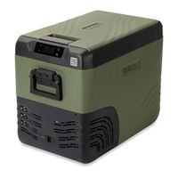 Yolco KX40 Green Elektrische Kompressor-Kühlbox, Dual- Zone, App Steuerung per Bluetooth, 12/24 V und 230 V, für Auto, LKW, Boot, Camping Kühlschrank