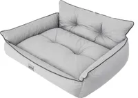 Pelech pre psov Pelech pre psov Gauč prešívaný Pelech pre psov Pohovka pre psov Matrac pre psov Pelech pre psov Pohovka pre psov Matrac, Ash Eco Linen, XXXL - 132 x 106 cm