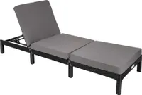 Rattan Sonnenliege Sofia 196 x 66 x 27 cm
