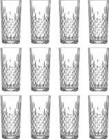 12x Odin 356ml Highball-Gläser - Groß Hi Ball Glas Wasser Gin Saft Cocktail Trinkgläser Becher-Set - by LAV