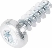 TOOLCRAFT 88200-2.5 Kunststofffurchende Schraube 2.5 mm 8 mm T-Profil Stahl verzinkt 100 St.
