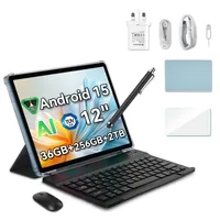 Blackview Mega2 Android 15 12 ''2K Display FHD Tablet, 36(12+24) GB+256GB 2TB Erweiterbar, 5GWiFi, Dual 4G, 9000mAh,Widevine L1