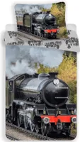 Bettbezug Dampflokomotive 140 x 200 cm 70 x 90 cm - 100% Baumwolle