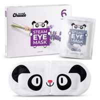 Chillife 6 Augenmasken Set mit Lavendel Duft I wärmende Augenmaske für Entspannung, Spa, Wellness I Hilft bei trockenen, geschwollenen Augen und dunklen Ringen I Steam Eye Mask mit Panda Design