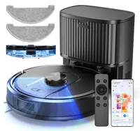 Vactidy W11 Nass Trocken Saugroboter 5000Pa mit Wischfunktion&Absaugstation, LiDAR-Navigation, 15Min Kartierung, 4-in-1-Steuerung Staubsauger Roboter
