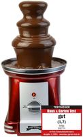 GADGY® 3-stufiger Schokobrunnen 90 Watt - 31,5 cm Hoch mit Turm aus Rostfreiem Stahl - 750 Gramm Kapazität - Retro-Look - Toll für Kindergeburtstage und Hochzeiten