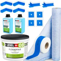 Hydroizolačná súprava Tekutá fólia 12kg Tesniaca páska 20mb Rohož 2mb Základný náter 2l Sprcha v kúpeľni - LEVEL+ SET341