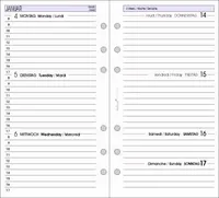 bind Ersatzkalender 2022 für Terminplaner A6 Modell 10603 Wochenkalender