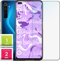 Glas für REALME 6 PRO Panzerglas Panzerfolie Schutzglasfolie Displayschutzglas Echt Glas Schutz Folie Display Glasfolie 9H HELLOCASE