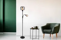 Globo Lighting Stehleuchte Metall schwarz matt, 1x E27
