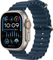 Watch Ultra 2 GPS + Cellular, 49 mm Titan­gehäuse, Ocean Armband Blau