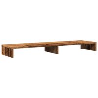 vidaXL Monitorständer Altholz-Optik 100x27x10 cm Holzwerkstoff