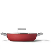 Smeg CKFD2811RDM Sada hrnců na vaření červená hliník, nerezová ocel 3,7 l 28 cm