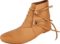 wendegenähte Mittelalter-Schuhe geschnürt 38