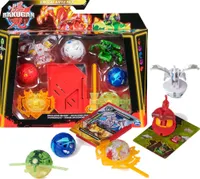 Sada Bakugan Battle Pack Strategická hra + figurka Bruiser 2x Dragonoid Nillious