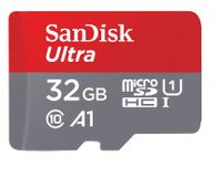 Sandisk Ultra 32 GB MicroSDHC -Speicherkarte + SD -Adapter (bis zu 120 MB/s)