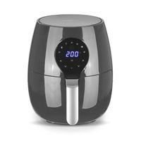 MAXXMEE Heißluft-Fritteuse Digital - 5 l Fassungsvermögen - grau Heißluft Fritteuse Friteuse Fritöse 5 L Air Fryer Grill Fettfrei Display